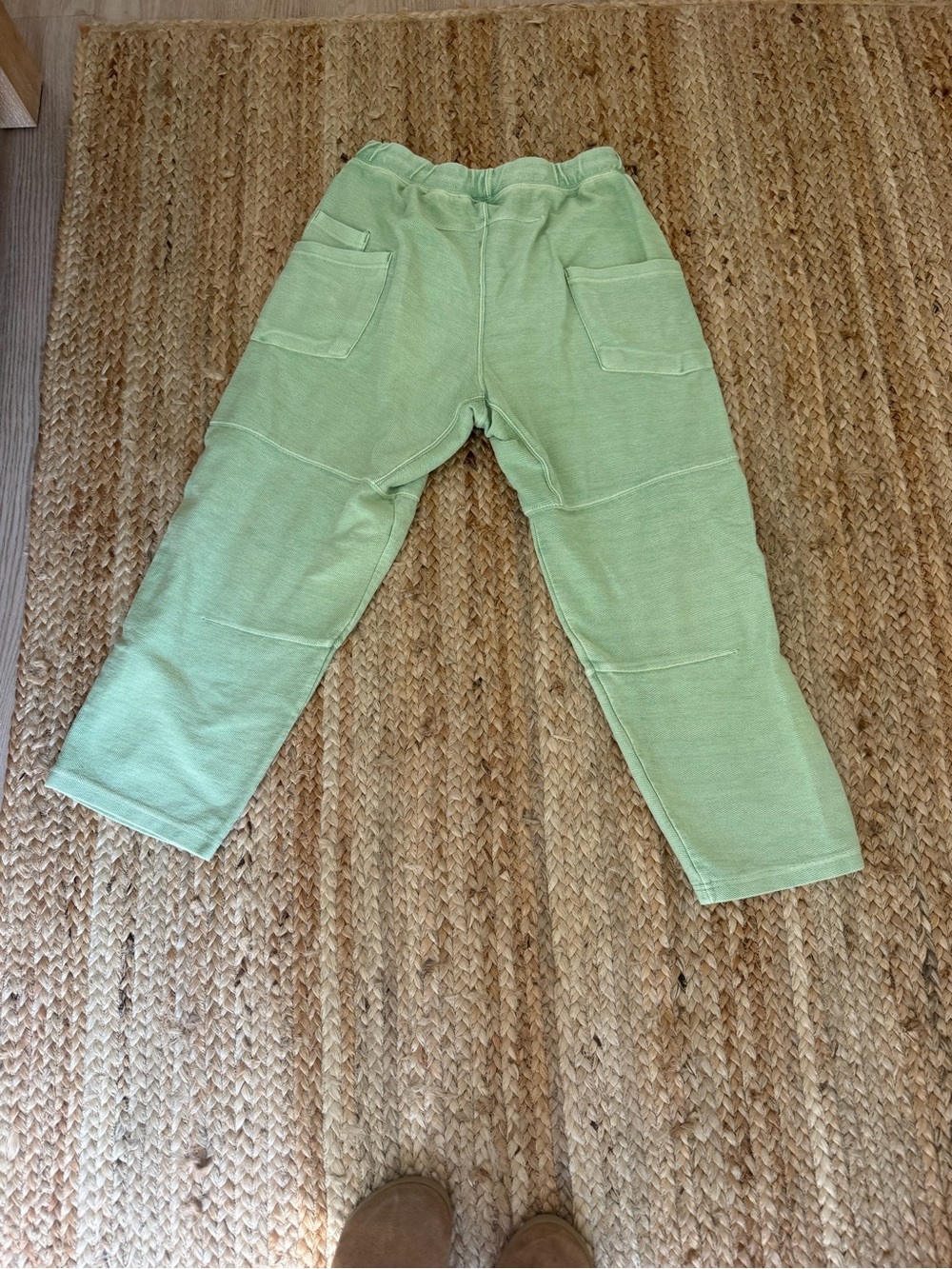Free People Womens XS Light Green Cozy Crop Pants